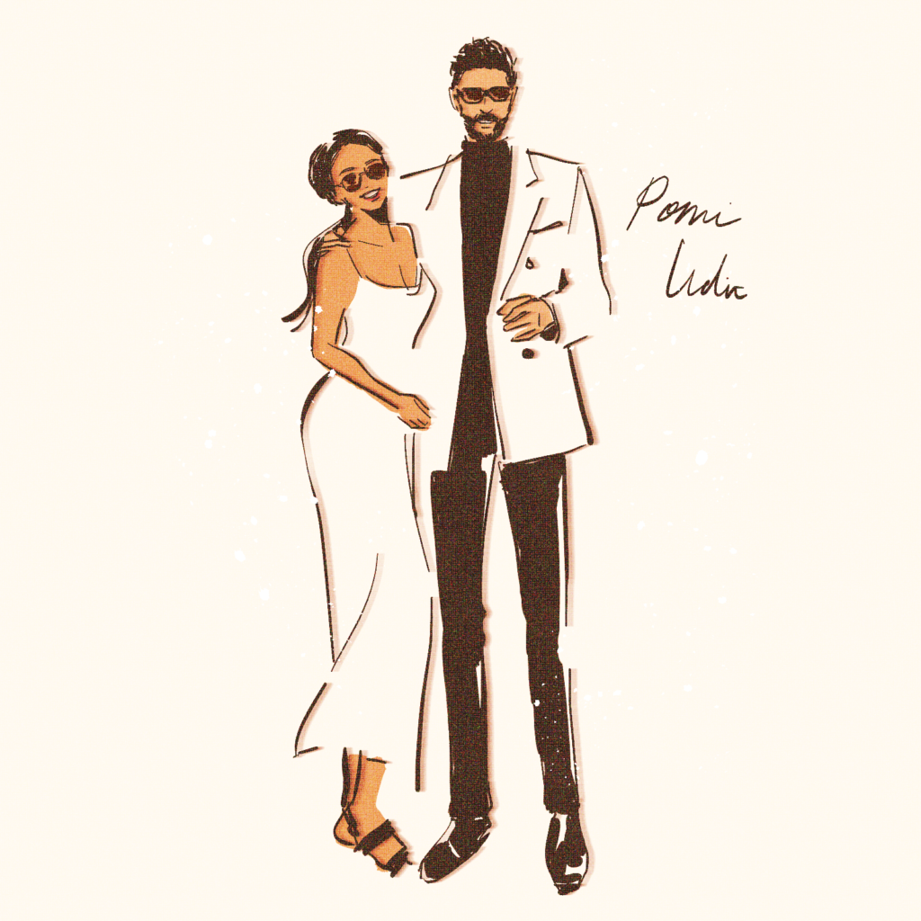 live drawing couple illustration