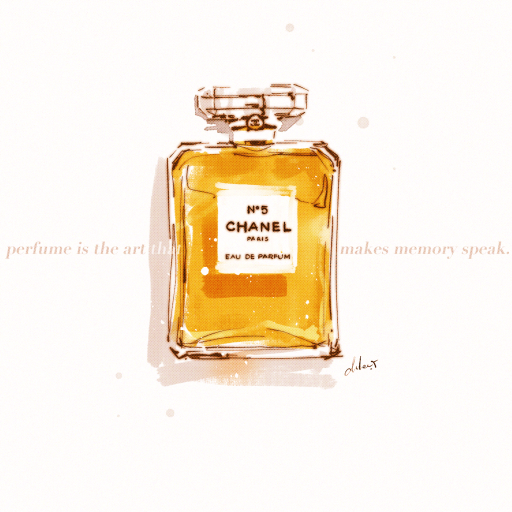 chanel n5 perfume art