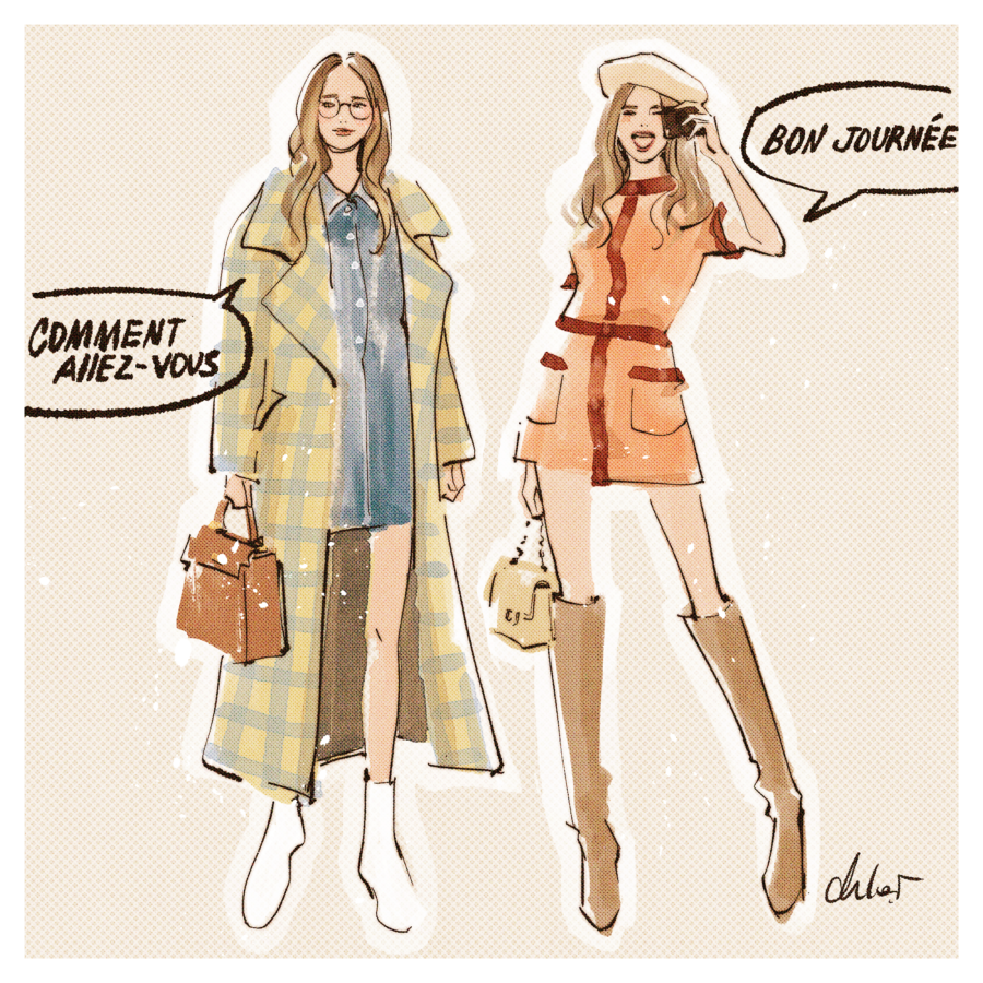 chanel girls illustration art